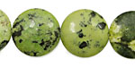 China Chrysoprase Puff Coin 20mm