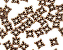 Antique Copper Beaded Square Spacer 6mm