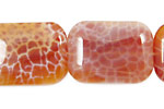 Fire Agate Thin Pillow 30x22mm