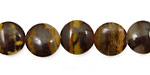 Sunset Jasper Puff Coin 12mm