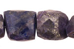 Lapis Faceted Nugget 15-25x12-21mm