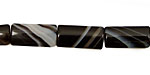 Black Sardonyx Thin Pillow 16x8mm