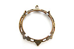 Vintaj Natural Brass Round Setting 29x35mm