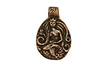 Green Girl Shibuichi Mermaid Wisdom Pendant