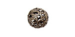 Stampt Pewter (plated) Filigree Ball 14mm