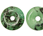 Grass Green Turquoise Donut 30mm
