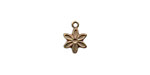 Vintaj Natural Brass Daisy Charm 8x11mm