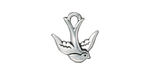 TierraCast Antique Silver (plated) Swallow Charm 16mm