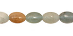 Aquamarine (multi) Flat Oval 12x8mm