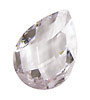 Crystal Clear Faceted Flat Teardrop 22x30mm