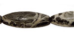 Black Tree Agate Rice 36x12mm