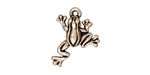 TierraCast Antique Silver (plated) Leap Frog Charm 16x18mm