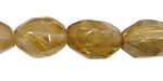 Rutilated Quartz Faceted Nugget 10x7-18x11mm