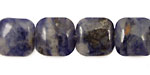 Dumortierite Puff Square 14mm
