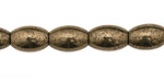 Golden Pyrite (silver tone) Rice 12x8mm