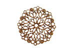 Stampt Antique Copper (plated) Poinsettia Filigree 28mm