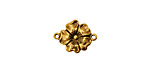 Stampt Antique Gold (plated) Buttercup Connector 14x11mm