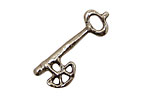 Green Girl Pewter Skeleton Key 35x13mm