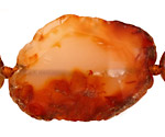 Orange Agate Natural Edge Freeform Faceted Slab 28-58x26-32mm