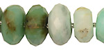Peruvian Blue Opal Faceted Rondelle 15-17mm