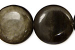 Rainbow Obsidian Puff Coin 30mm