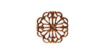 Stampt Antique Copper (plated) Wildflower Filigree 15mm