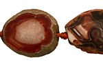 Red Agate Natural Edge Freeform Faceted Slab 27-41x21-30mm