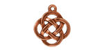 TierraCast Antique Copper (plated) Celtic Open Round Pendant 18x20mm