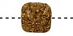 Metallic Gold Colored Druzy Square 20mm
