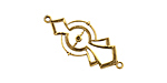 Stampt Antique Gold (plated) Half Past Midnight Deco Link 29x13mm