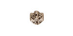 TierraCast Antique Silver (plated) Luna Pendant Cap 7x9mm