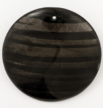 Hypersthene Coin Pendant 50mm