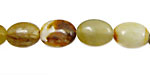 Antique Soocho Jade Flat Oval 14x10mm