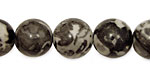 Black Tree Agate Round 14mm