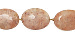 Natural Pink Agate Flat Oval 20x15-22x16mm