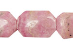 Rhodochrosite (soft pink) Faceted Flat Slab 30-33x20-23mm