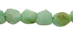 Chrysoprase Faceted Nugget 12-16x10-12mm