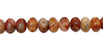 Crazy Lace Agate (red) Irregular Rondelle 8mm