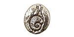 Green Girl Pewter Snail Pendant 20x23mm