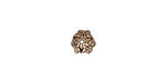 TierraCast Antique Silver (plated) Jasmine Bead Cap 8mm
