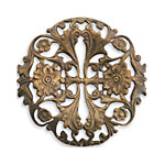 Vintaj Natural Brass Garden Trellis Filigree 40mm