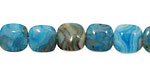 Larimar Blue Crazy Lace Puff Square 10mm