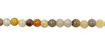 Bamboo Leaf Agate Round 4mm