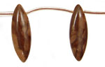 Marbled Coffee Jasper Spear Drop 10x30mm