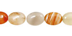 Mandarin Sardonyx Flat Oval 14x10mm