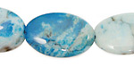 Brazil Blue Agate Flat Oval 27x18mm