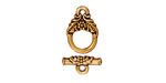 TierraCast Antique Gold (plated) Small Garland Toggle Clasp 14x10mm