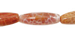 Fire Agate Rice 30x10mm