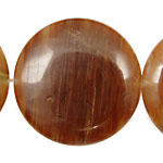 Red Line Quartz Puff Coin 40mm