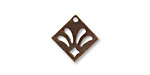 Vintaj Natural Brass Fleur De Lis 16mm